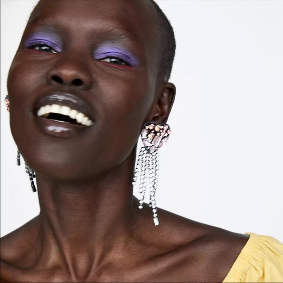 New long dangle earrings - Picture 6 of 8